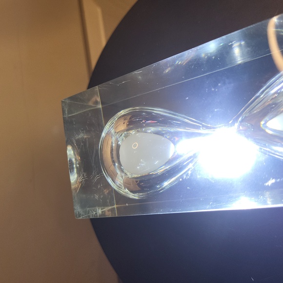 Vintage Lucite Hour Glass Timer Paperweight 6" - Picture 9 of 12